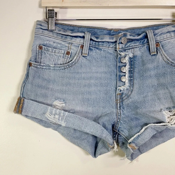 Levi's 501 Roll Up Jeans Short - Picture 4 of 16